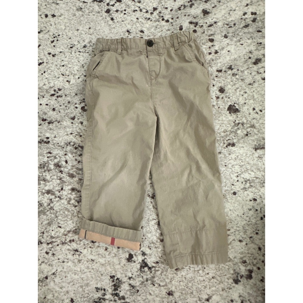 BURBERRY toddler boy khaki pants 3y